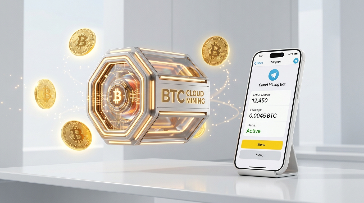 BTC Mining Cloud Mining Bot sur Telegram